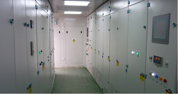 Grid power control system diagram